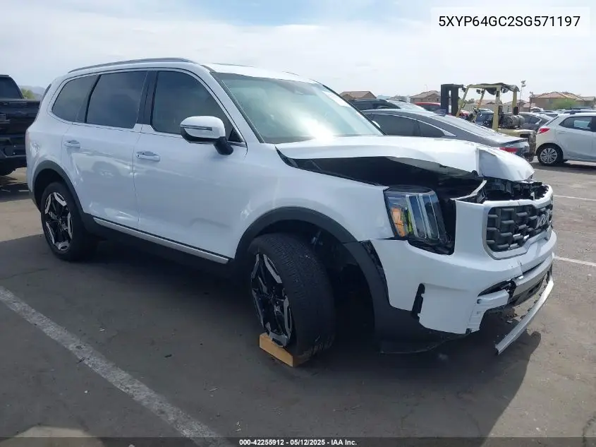 2025 Kia Telluride S VIN: 5XYP64GC2SG571197 Lot: 42255912