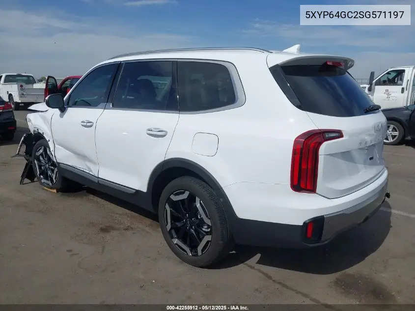 2025 Kia Telluride S VIN: 5XYP64GC2SG571197 Lot: 42255912