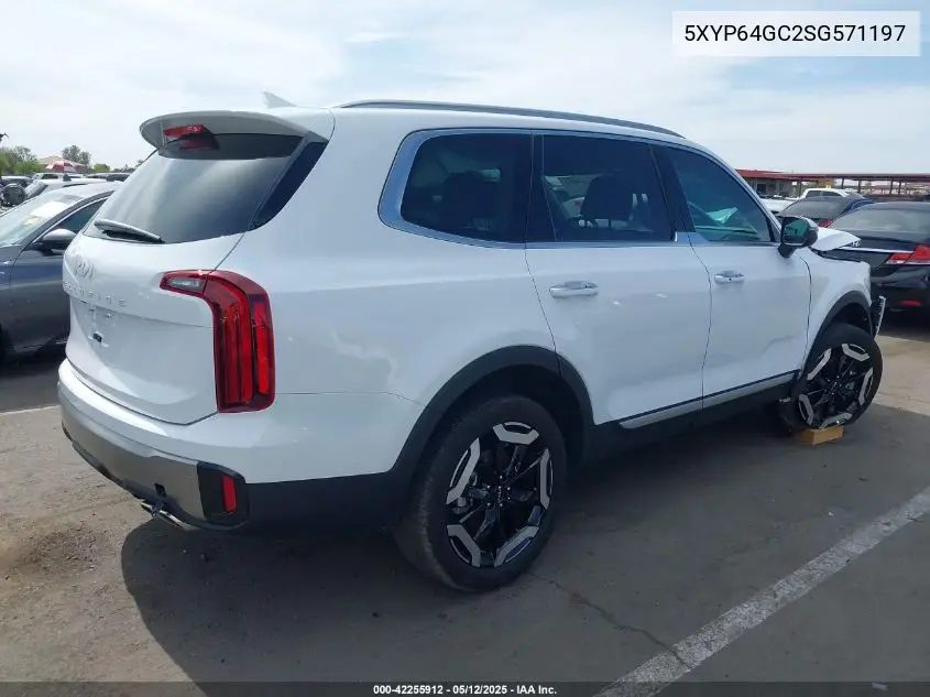 2025 Kia Telluride S VIN: 5XYP64GC2SG571197 Lot: 42255912