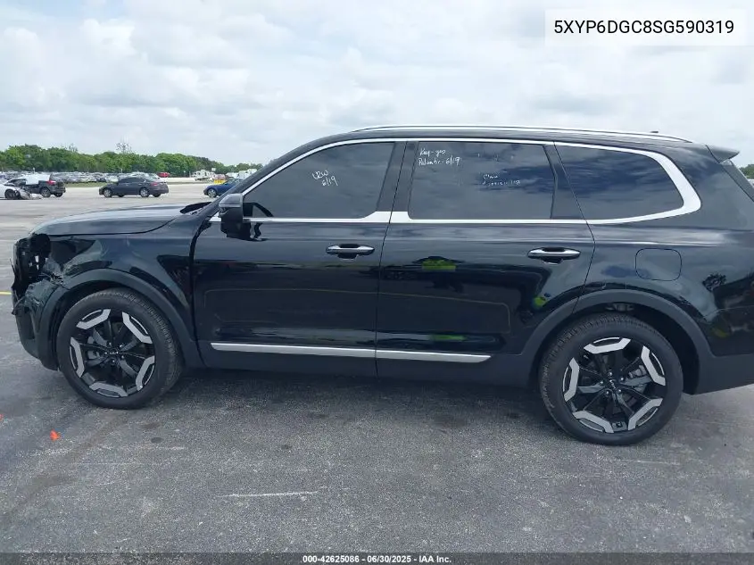 2025 Kia Telluride S VIN: 5XYP6DGC8SG590319 Lot: 42625086