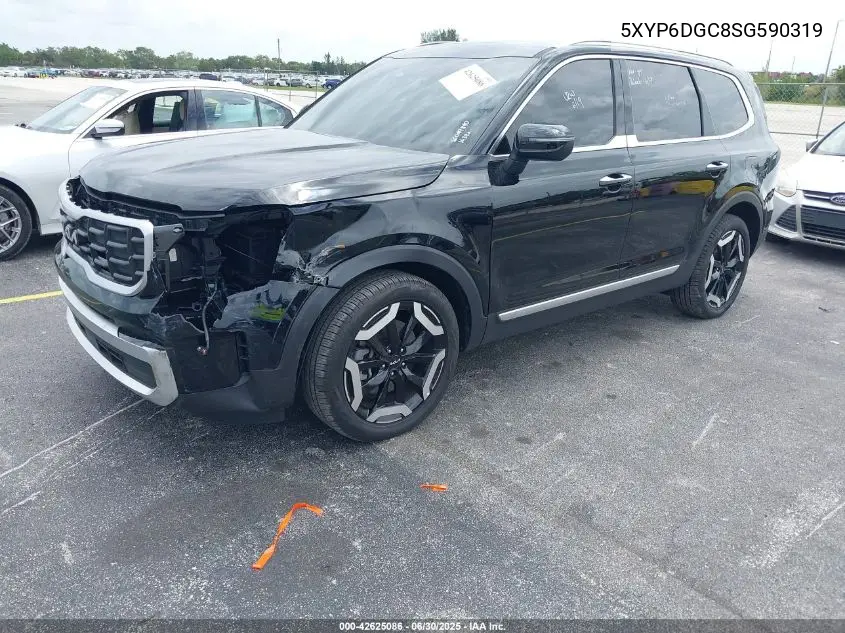 2025 Kia Telluride S VIN: 5XYP6DGC8SG590319 Lot: 42625086