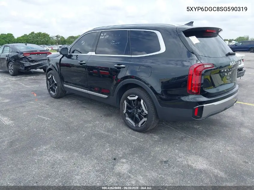 2025 Kia Telluride S VIN: 5XYP6DGC8SG590319 Lot: 42625086