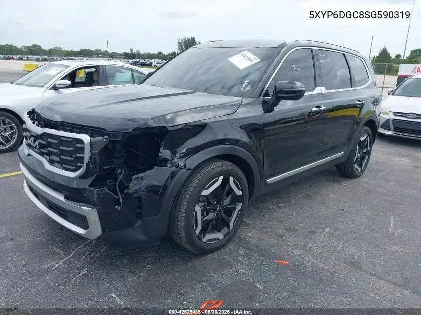 2025 Kia Telluride S VIN: 5XYP6DGC8SG590319 Lot: 42625086