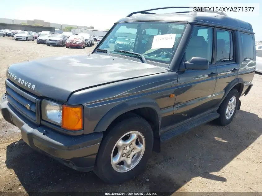 2000 Land Rover Discovery Series Ii Cloth/Series Ii Leather VIN: SALTY154XYA271377 Lot: 42493291