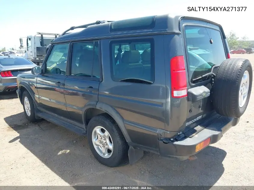 2000 Land Rover Discovery Series Ii Cloth/Series Ii Leather VIN: SALTY154XYA271377 Lot: 42493291