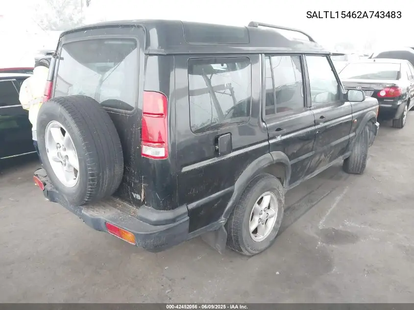 2002 Land Rover Discovery Series Ii Sd VIN: SALTL15462A743483 Lot: 42452056