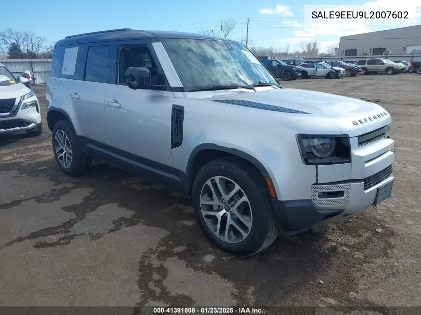 2020 Land Rover Defender 110 Hse VIN: SALE9EEU9L2007602 Lot: 41391808