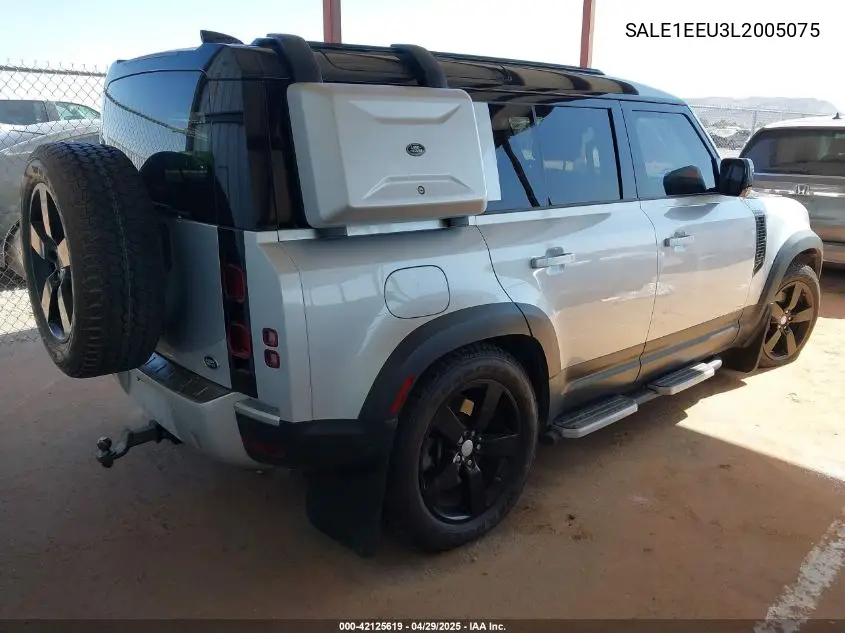 2020 Land Rover Defender 110 First Edition/110 Hse VIN: SALE1EEU3L2005075 Lot: 42125619