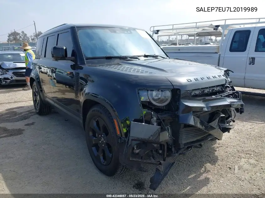 2020 Land Rover Defender 110 Se VIN: SALEP7EU7L2019989 Lot: 42346057
