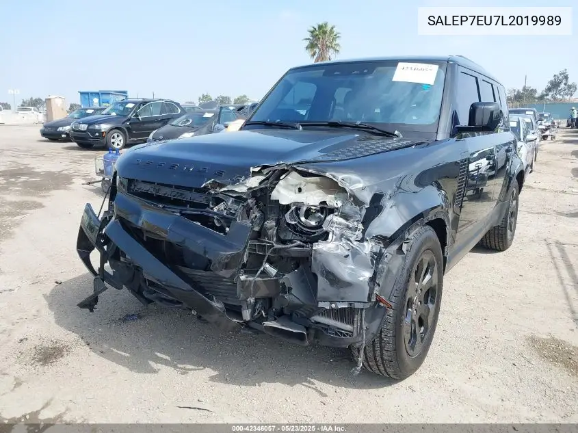 2020 Land Rover Defender 110 Se VIN: SALEP7EU7L2019989 Lot: 42346057