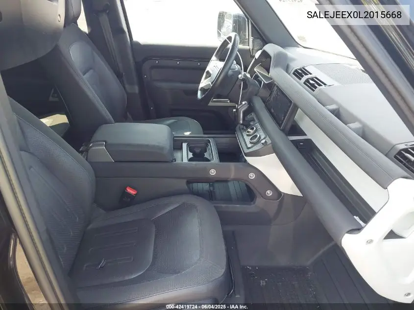 2020 Land Rover Defender 110 S VIN: SALEJEEX0L2015668 Lot: 42419724