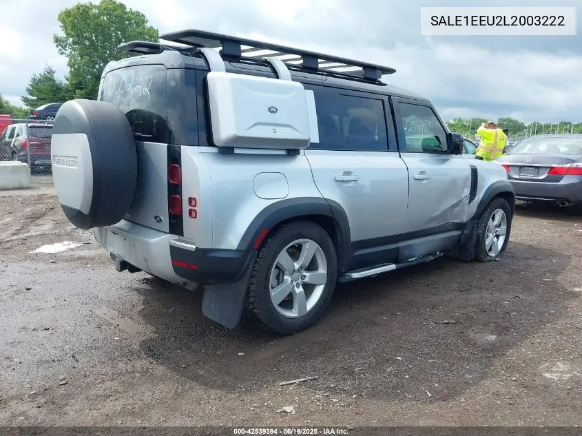 2020 Land Rover Defender 110 First Edition/110 Hse VIN: SALE1EEU2L2003222 Lot: 42539394