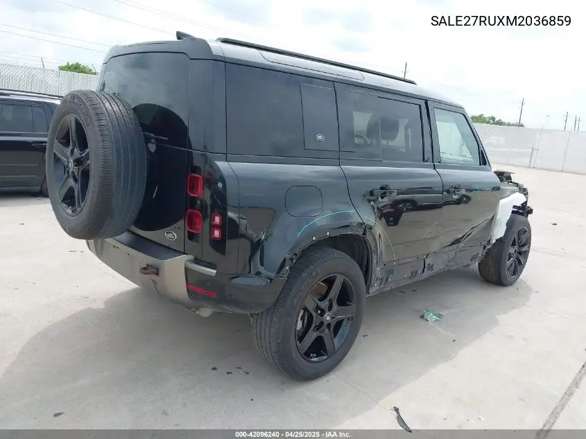 2021 Land Rover Defender 110 X-Dynamic Se VIN: SALE27RUXM2036859 Lot: 42096240