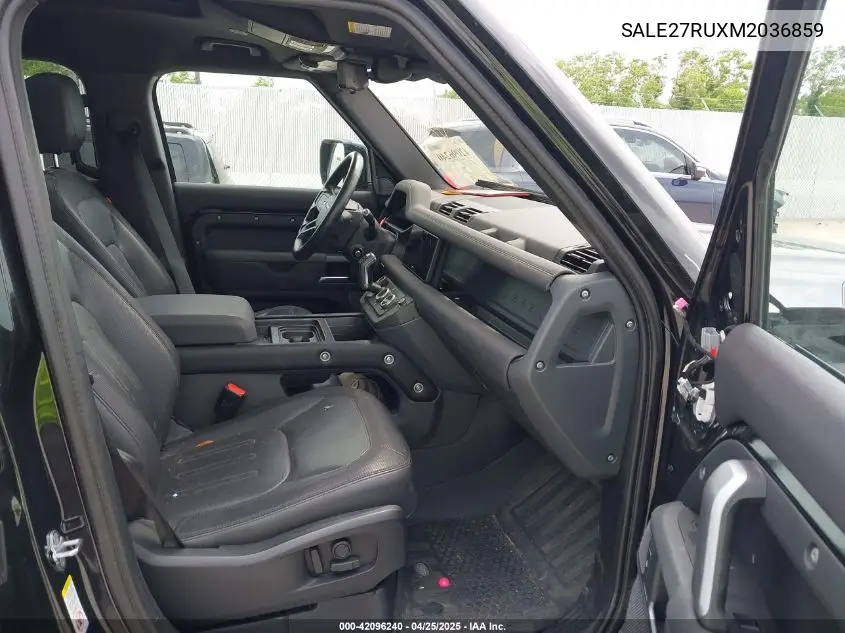 2021 Land Rover Defender 110 X-Dynamic Se VIN: SALE27RUXM2036859 Lot: 42096240