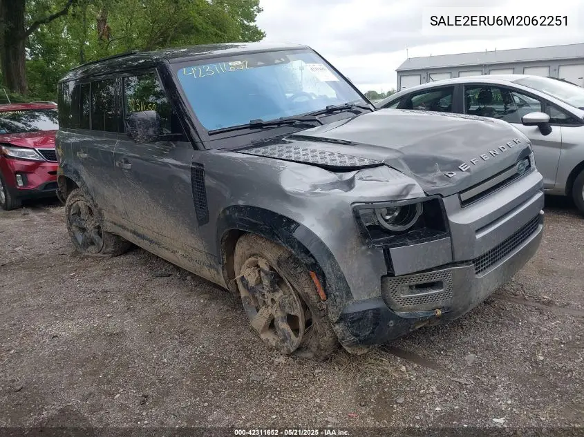 2021 Land Rover Defender 110 X-Dynamic Se VIN: SALE2ERU6M2062251 Lot: 42311652