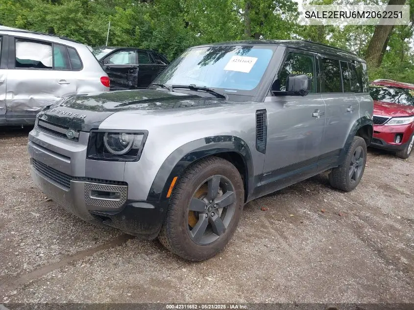 2021 Land Rover Defender 110 X-Dynamic Se VIN: SALE2ERU6M2062251 Lot: 42311652