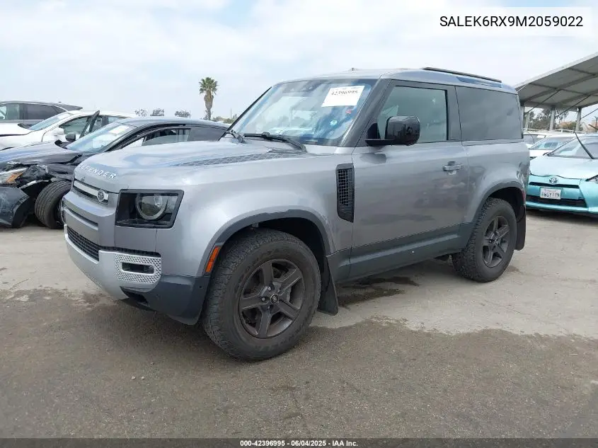2021 Land Rover Defender 90 Standard VIN: SALEK6RX9M2059022 Lot: 42396995