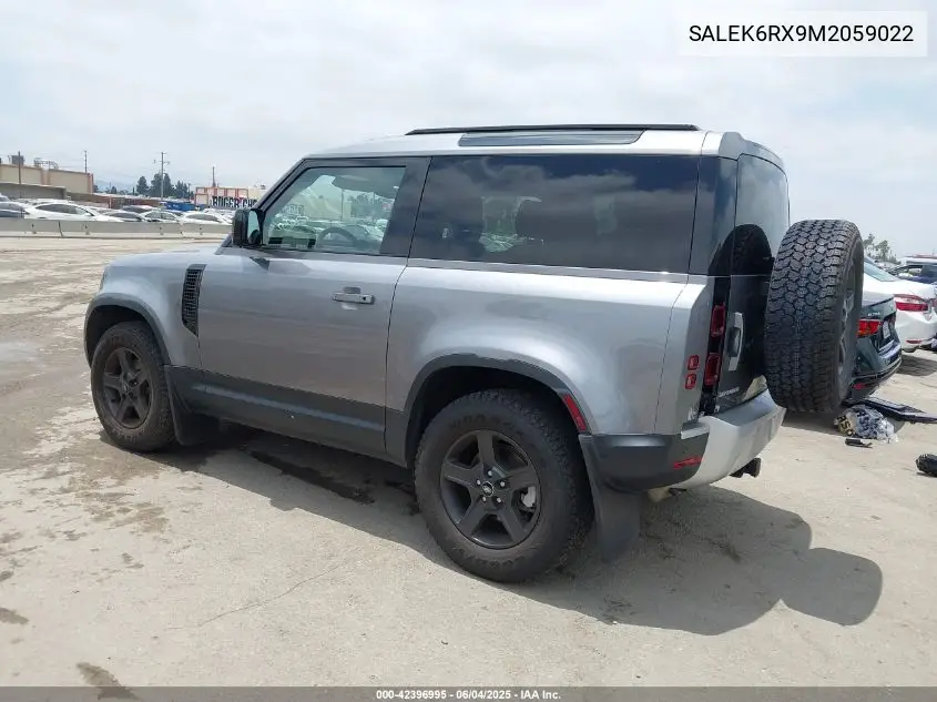 2021 Land Rover Defender 90 Standard VIN: SALEK6RX9M2059022 Lot: 42396995