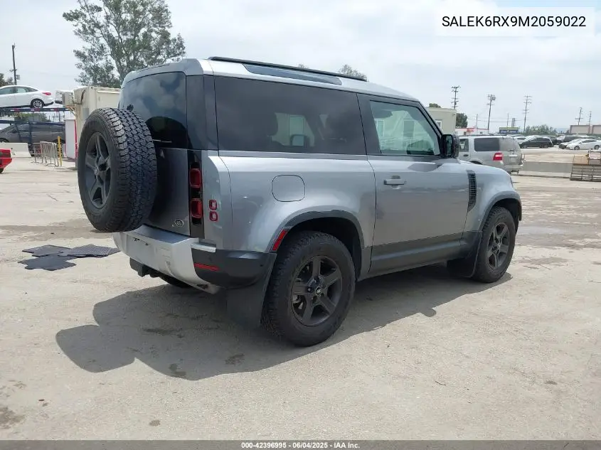 2021 Land Rover Defender 90 Standard VIN: SALEK6RX9M2059022 Lot: 42396995