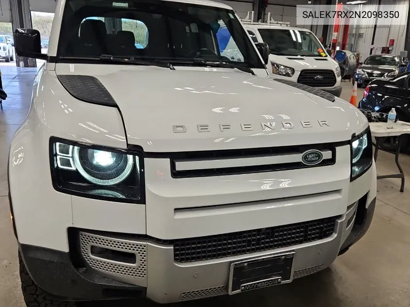 2022 Land Rover Defender 110 VIN: SALEK7RX2N2098350 Lot: 40727854
