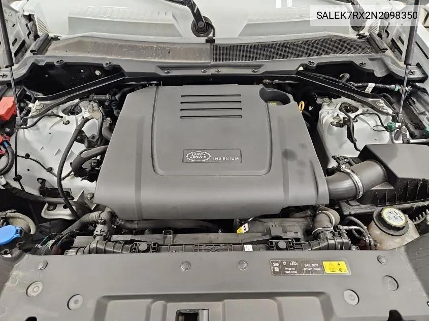 2022 Land Rover Defender 110 VIN: SALEK7RX2N2098350 Lot: 40727854