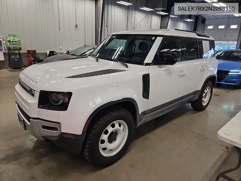 2022 Land Rover Defender 110 VIN: SALEK7RX2N2098350 Lot: 40727854