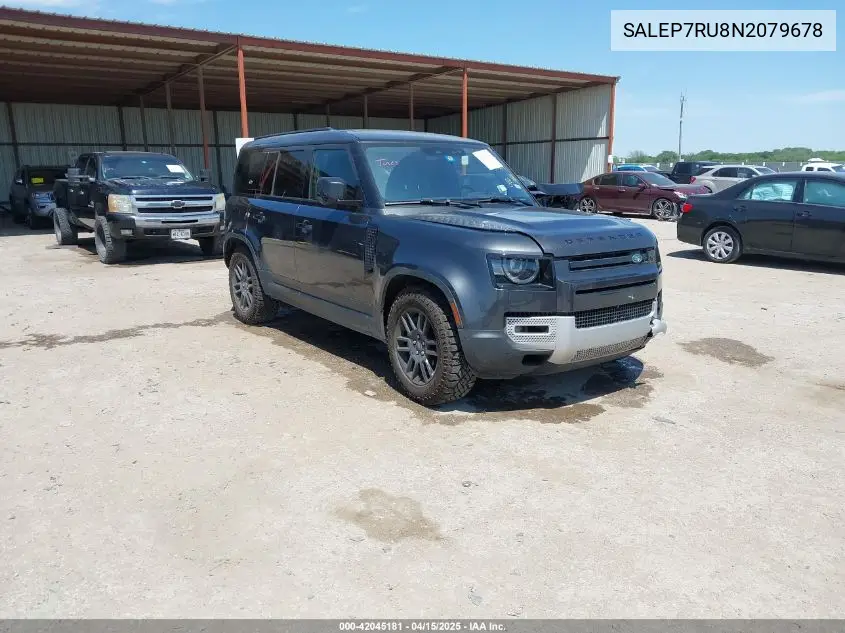 2022 Land Rover Defender 110 Se VIN: SALEP7RU8N2079678 Lot: 42045181