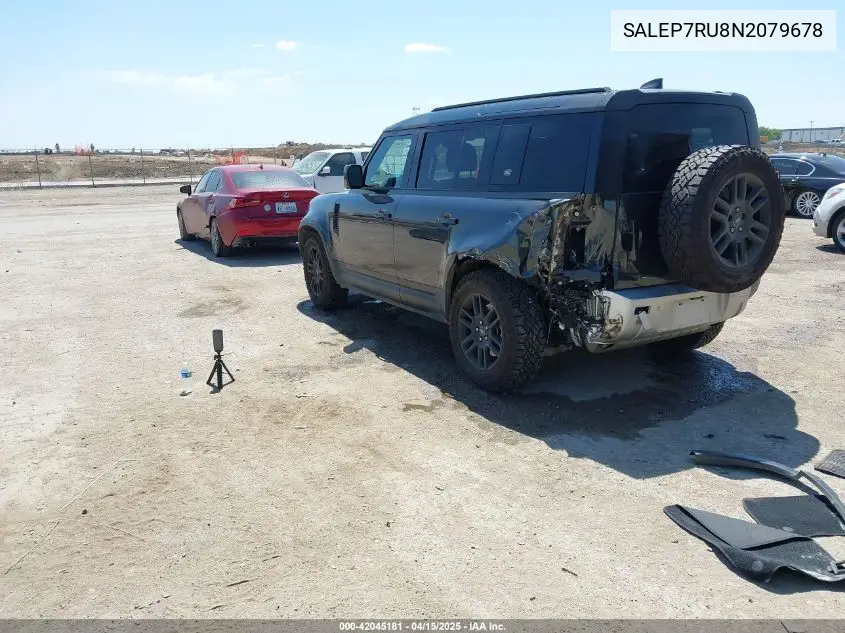 2022 Land Rover Defender 110 Se VIN: SALEP7RU8N2079678 Lot: 42045181