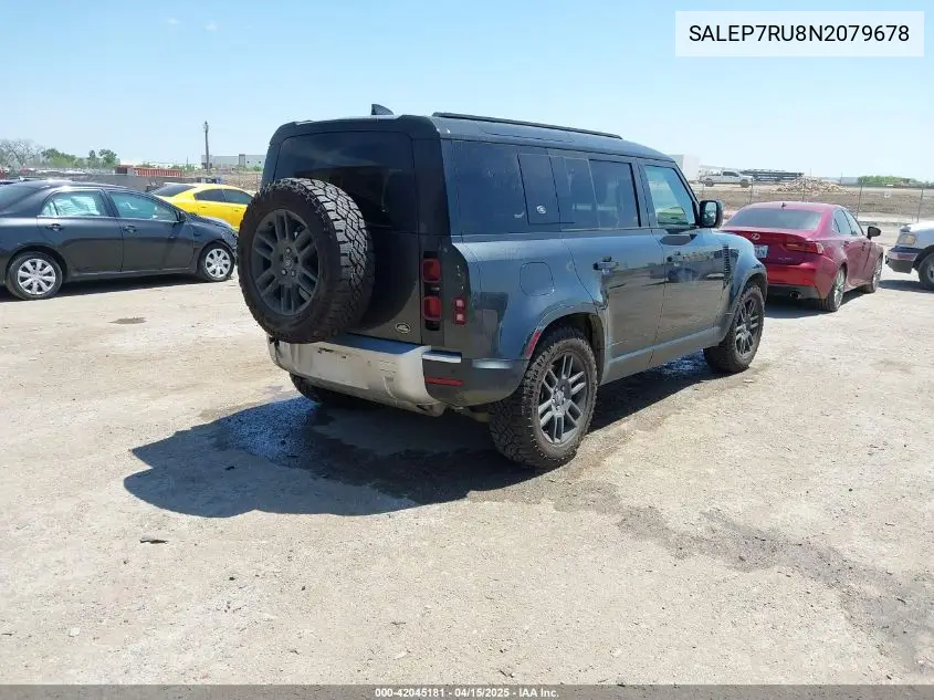 2022 Land Rover Defender 110 Se VIN: SALEP7RU8N2079678 Lot: 42045181