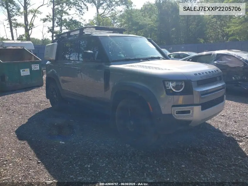 2023 Land Rover Defender 110 S VIN: SALEJ7EXXP2205706 Lot: 42605757