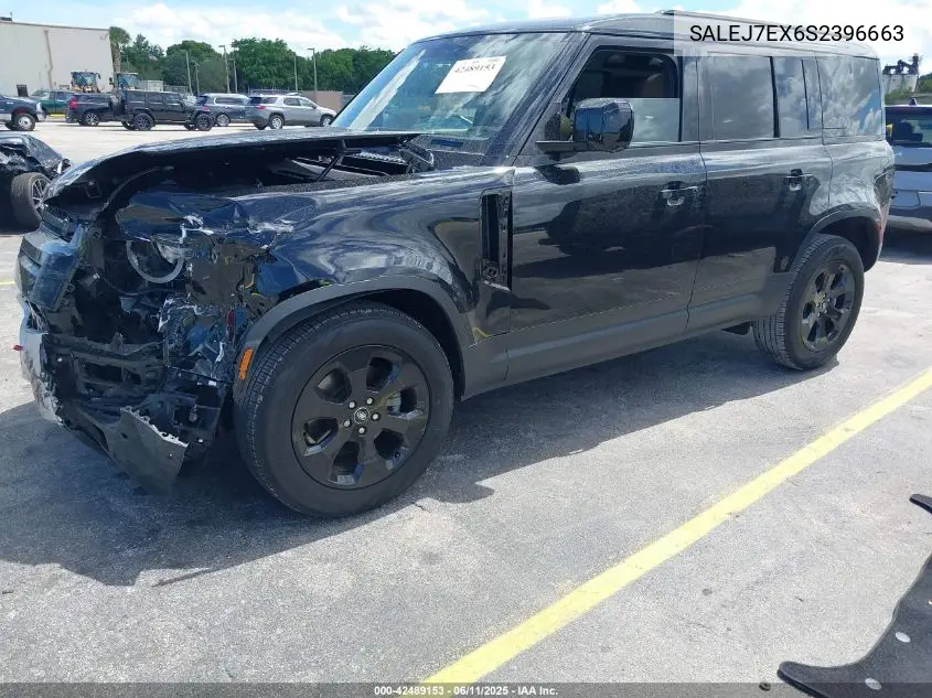 2025 Land Rover Defender 110 P300 VIN: SALEJ7EX6S2396663 Lot: 42489153