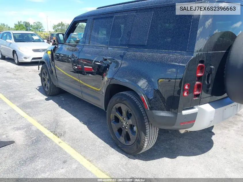 2025 Land Rover Defender 110 P300 VIN: SALEJ7EX6S2396663 Lot: 42489153
