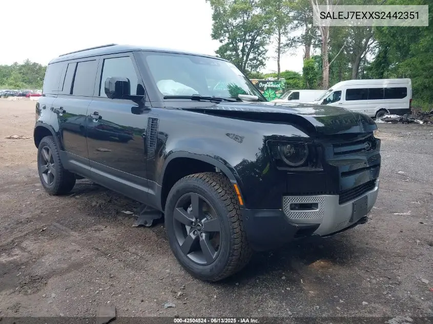 2025 Land Rover Defender 110 P300 VIN: SALEJ7EXXS2442351 Lot: 42504524