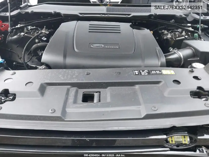 2025 Land Rover Defender 110 P300 VIN: SALEJ7EXXS2442351 Lot: 42504524