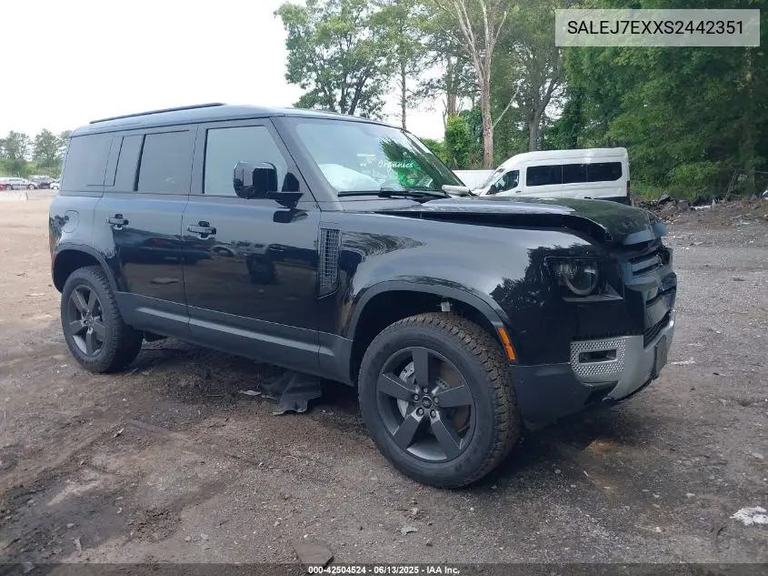 2025 Land Rover Defender 110 P300 VIN: SALEJ7EXXS2442351 Lot: 42504524