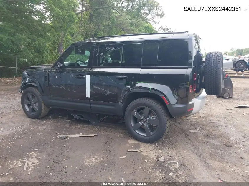 2025 Land Rover Defender 110 P300 VIN: SALEJ7EXXS2442351 Lot: 42504524