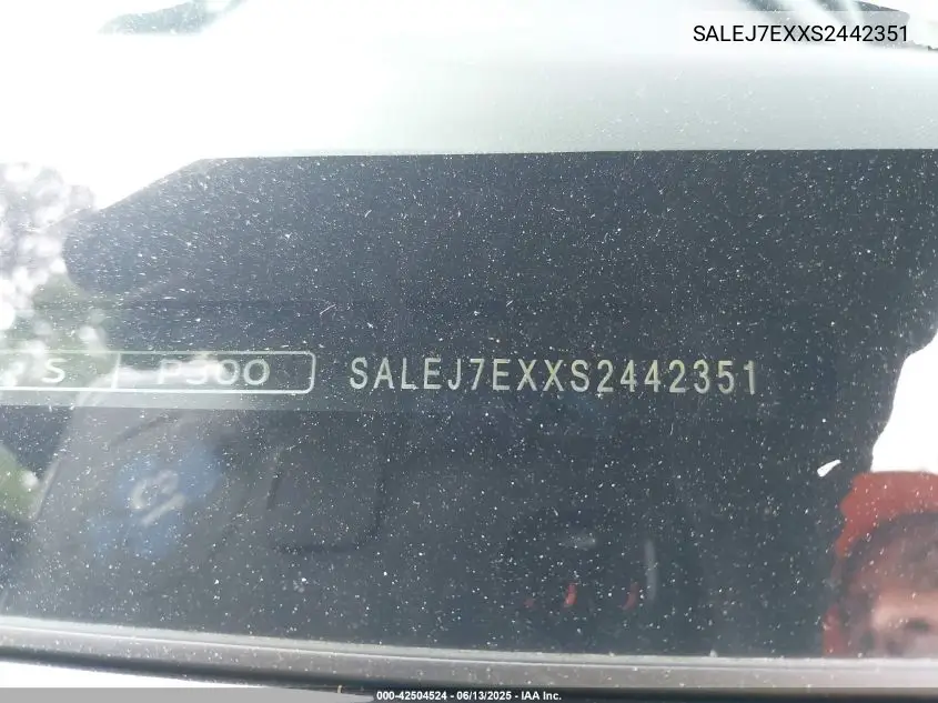 2025 Land Rover Defender 110 P300 VIN: SALEJ7EXXS2442351 Lot: 42504524
