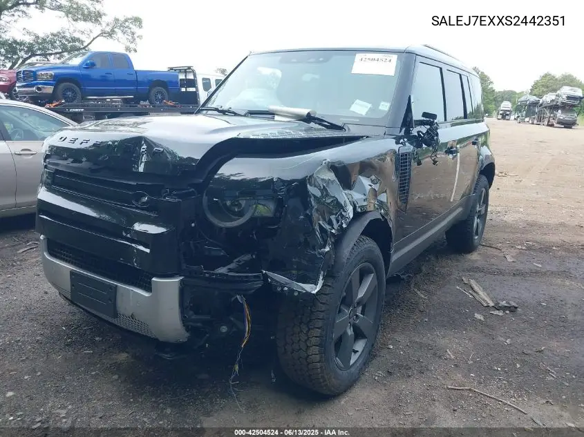 2025 Land Rover Defender 110 P300 VIN: SALEJ7EXXS2442351 Lot: 42504524