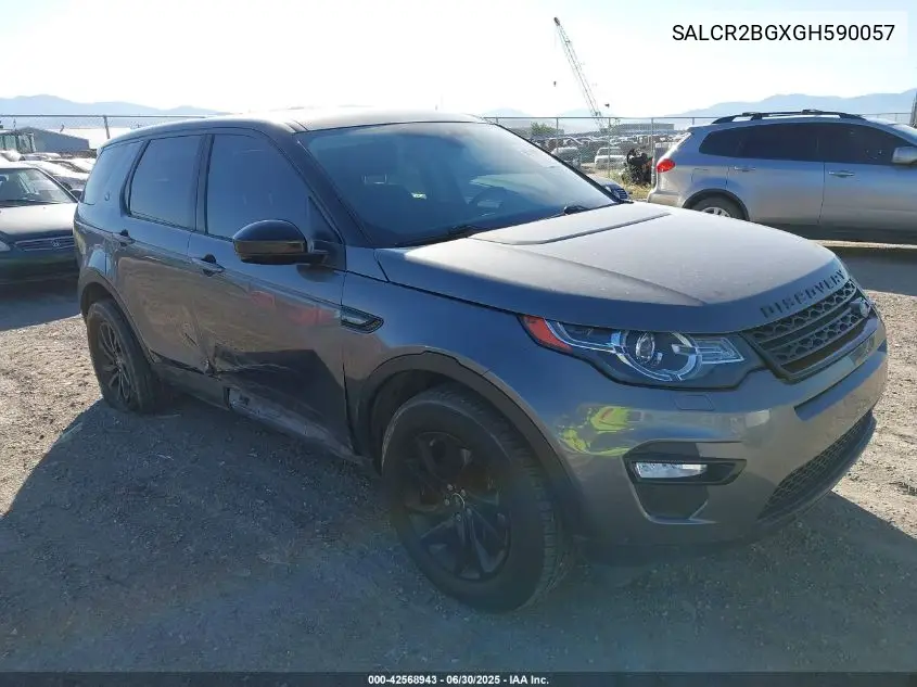 2016 Land Rover Discovery Sport Hse VIN: SALCR2BGXGH590057 Lot: 42568943