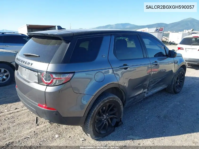 2016 Land Rover Discovery Sport Hse VIN: SALCR2BGXGH590057 Lot: 42568943