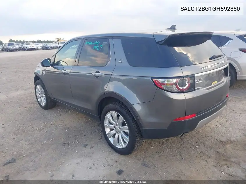 2016 Land Rover Discovery Sport Hse Lux VIN: SALCT2BG1GH592880 Lot: 42569909