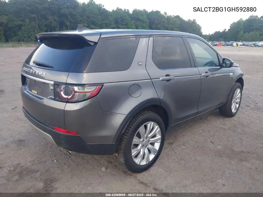 2016 Land Rover Discovery Sport Hse Lux VIN: SALCT2BG1GH592880 Lot: 42569909