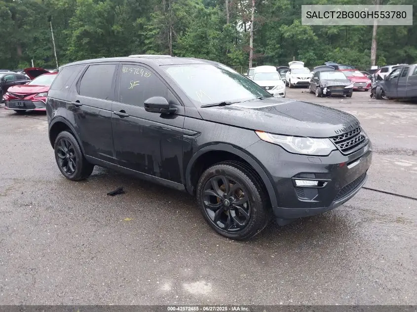 2016 Land Rover Discovery Sport Hse Lux VIN: SALCT2BG0GH553780 Lot: 42572485