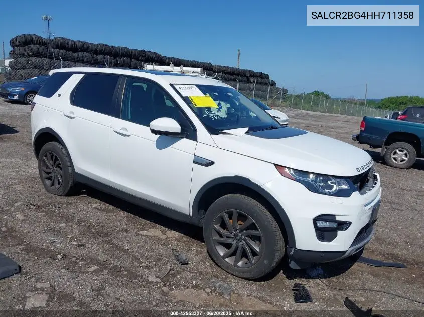 2017 Land Rover Discovery Sport Hse VIN: SALCR2BG4HH711358 Lot: 42553327