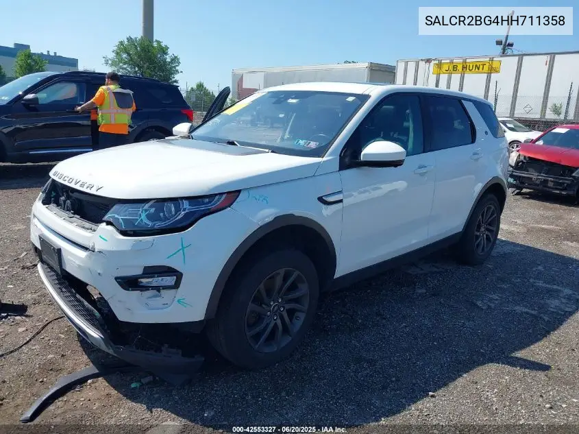 2017 Land Rover Discovery Sport Hse VIN: SALCR2BG4HH711358 Lot: 42553327