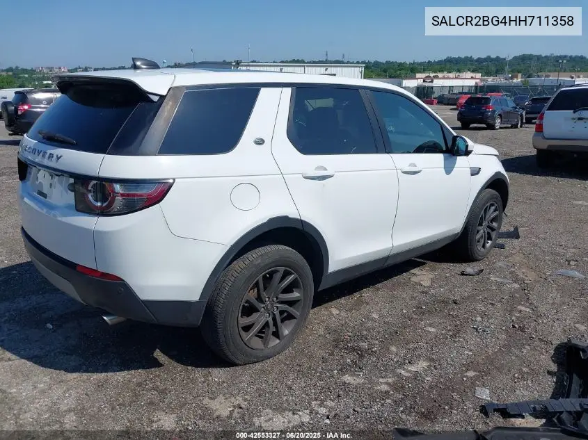 2017 Land Rover Discovery Sport Hse VIN: SALCR2BG4HH711358 Lot: 42553327
