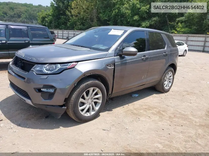 2017 Land Rover Discovery Sport Hse VIN: SALCR2BG2HH654402 Lot: 42579929