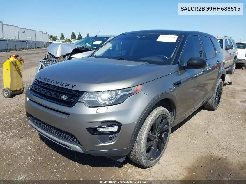 2017 Land Rover Discovery Sport Hse VIN: SALCR2BG9HH688515 Lot: 42586325