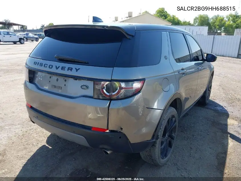 2017 Land Rover Discovery Sport Hse VIN: SALCR2BG9HH688515 Lot: 42586325