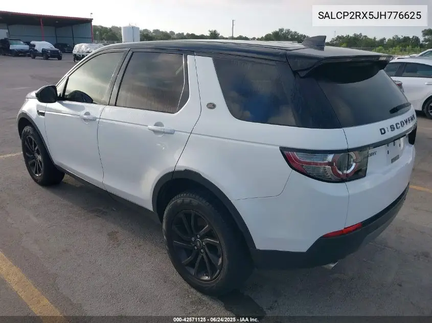 2018 Land Rover Discovery Sport Se VIN: SALCP2RX5JH776625 Lot: 42571125